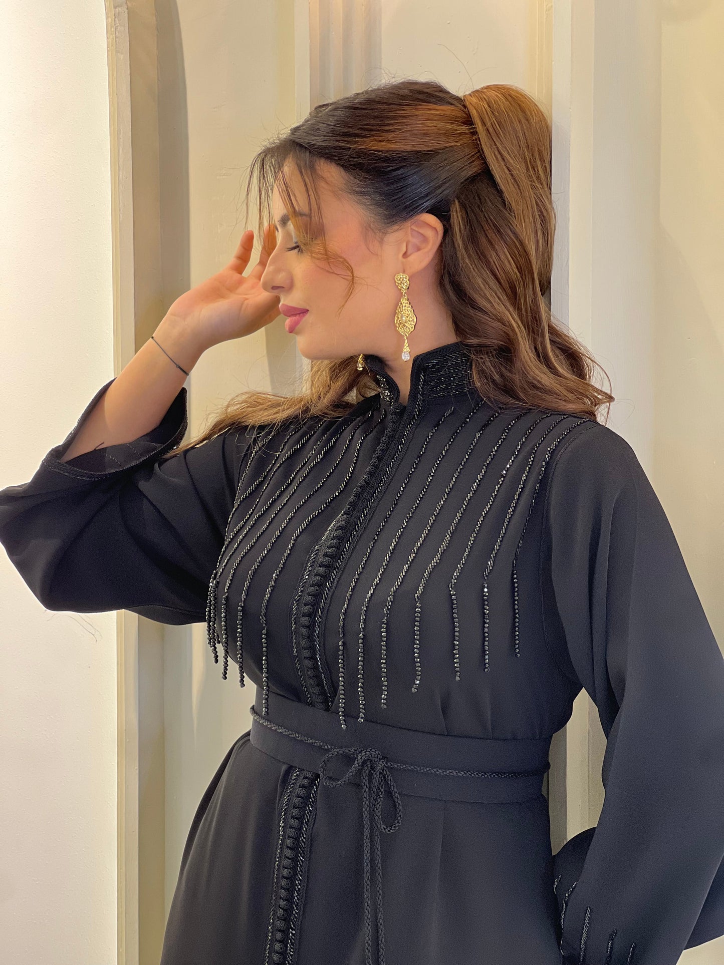 Elegant Liam Black Kaftan for Stylish Comfort